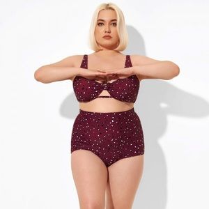 Meet.Curve Retro Full Coverage Full Bikini Bottom, XL, NWT